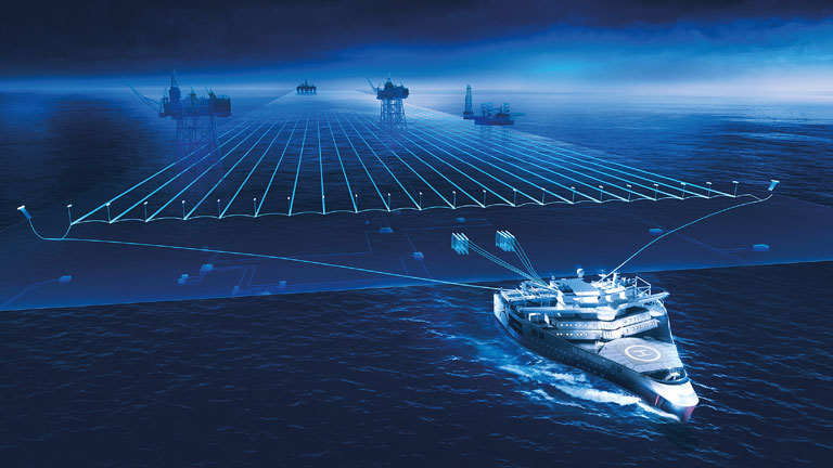 Marine Seismic Acquisition Image (Courtesy of PGS)